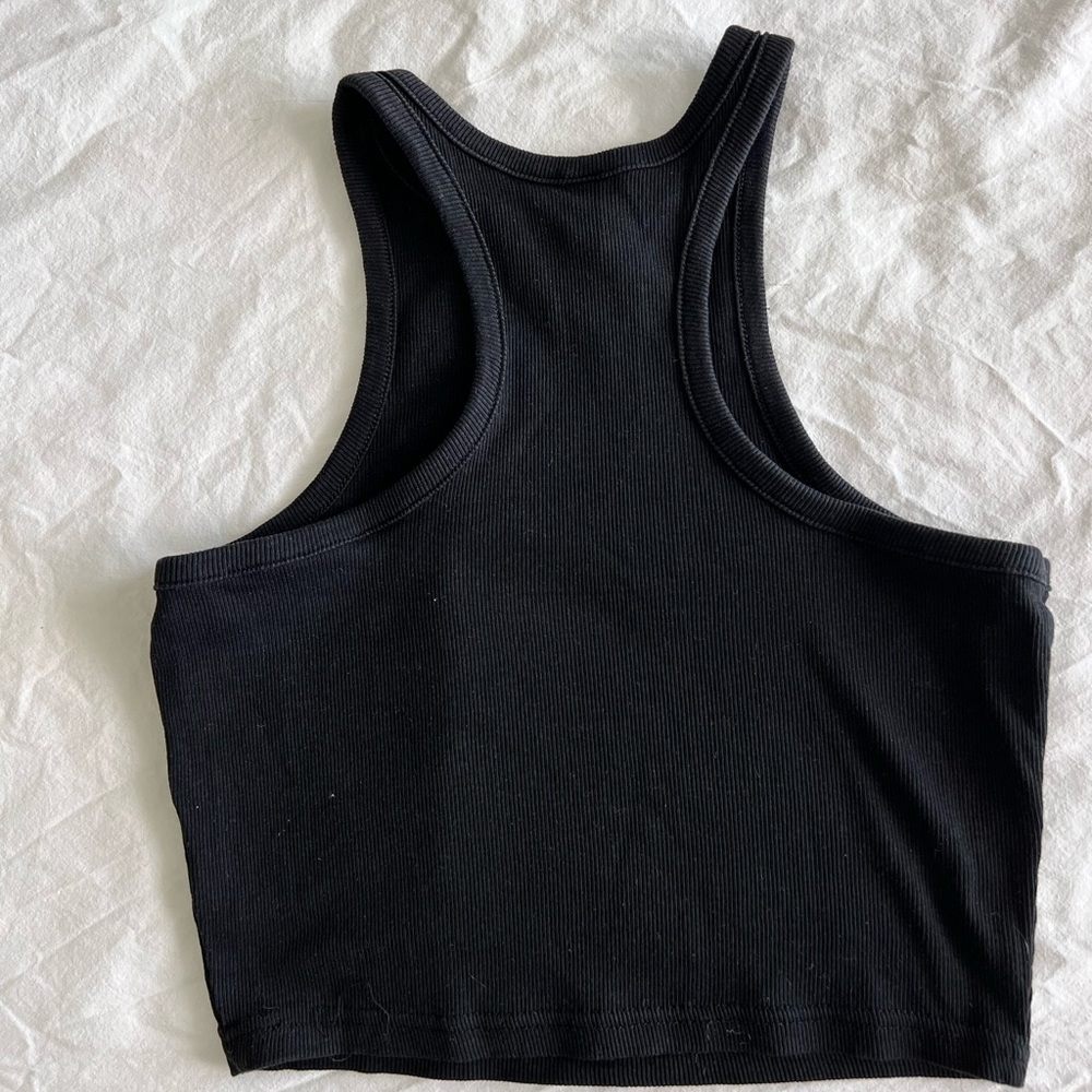 Crop top. Black color. Size S. Brand Divided (H&M) - Picture 9 of 17